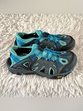 Merrell Blue Wing Hiking Beach Water Sandals Womens Size 6 Performance Footwear